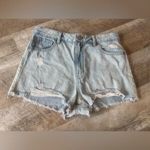 PacSun high rise size 28 distressed jean shorts